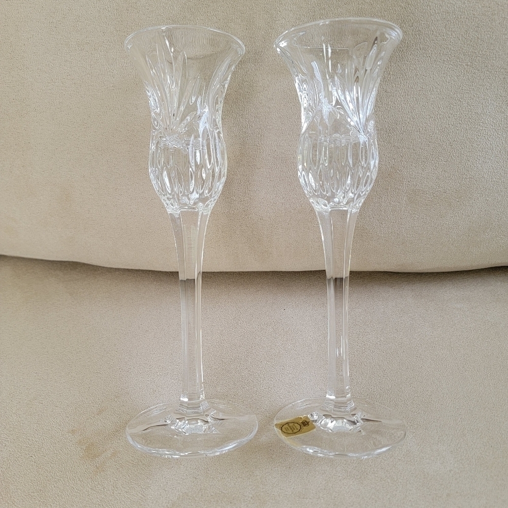 Mikasa Crystal Candle Stick Holders (set of 2)